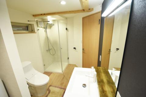 1st floor shower room with toliet and washbasin